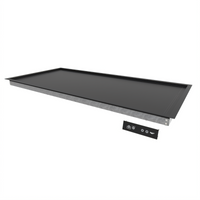 Vollrath Recessed Drop-In Heated Warming Shelf, 50 Inch, Black Aluminum, 120V