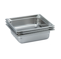 Vollrath Super Pan 3® 2/3 GN Solid Hotel Pan, 2-1/2-Inch Deep, 22 Gauge 300 Series Stainless Steel