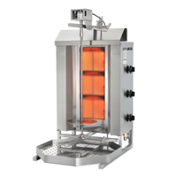 Trento Potis Natural Gas Doner Kebab Vertical Broiler with 3 Infrared Burners, 88.18 lb Capacity