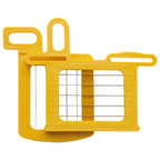 Thumbnail image #1 for Dynamic USA AC063 Food Processor Cutting Grid Set, 14 x 14mm (1/2-Inch), Yellow, with Pusher