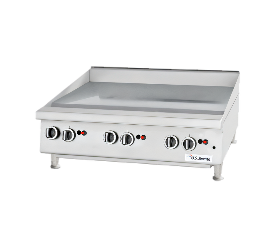 Product image #1 for Garland U.S. Range 60-Inch Heavy-Duty Gas Countertop Griddle, Manual Hi-Lo, Smooth Steel Plate
