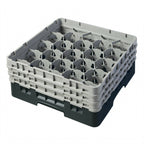 Thumbnail image #2 for Cambro Camrack® 20S638110 Full-Size 20-Compartment Glass Rack, 3-7/8-Inch Max Diameter, 6-7/8-Inch Max Height, Black Case of 3