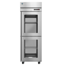 Hoshizaki Steelheart One-Section Pass-Thru Heated Holding Cabinet with Half Glass Doors