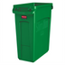 Thumbnail image #1 for Rubbermaid Commercial Slim Jim 16 Gallon Rectangular Open-Top Trash Can, Green