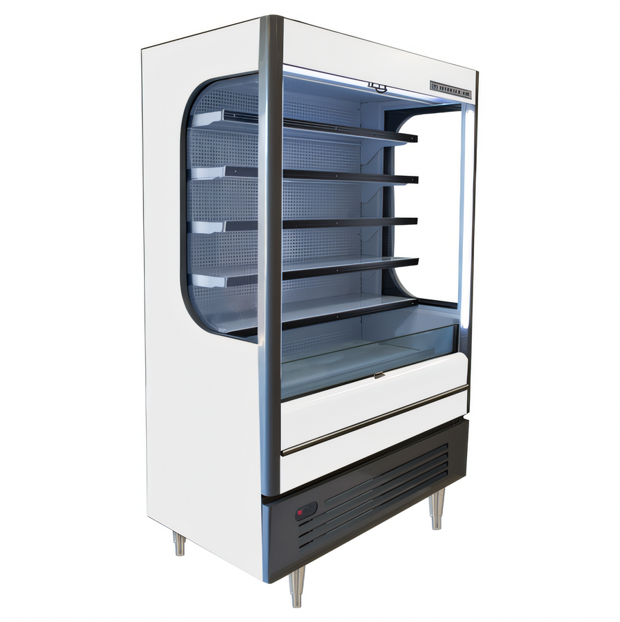Product image #1 for Beverage-Air Vuemax 52-Inch Vertical Open-Air Merchandiser, 18.6 Cu. Ft., Self-Contained R290, White