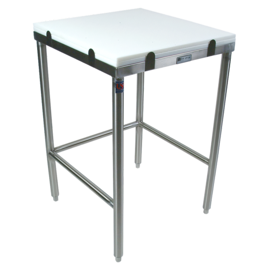 Product image #1 for John Boos GMT006 60-Inch x 24-Inch Reversible Poly Top Breaking Table with Stainless Steel Base