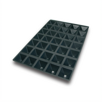 Silikomart Flexible Pyramid Baking Mold, 35-Cavity