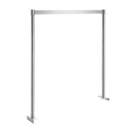 Thumbnail image #1 for Klinger's Trading TMP-60 60-Inch Adjustable Table-Mount Pot Rack, Single Straight Bar, 304 Stainless Steel, Double-Pronged Hooks