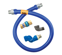 Dormont Blue Hose 1/2 Inch I.D. x 60 Inch Moveable Gas Connector Hose Assembly with Swivel MAX and SnapFast Quick-Disconnect