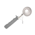 Thumbnail image #1 for Crestware #10 Deluxe Thumb Press Disher, 2–3 oz, 18/8 Stainless Steel, Ivory Handle