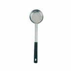 Thumbnail image #1 for Omcan USA 80785 6 oz One-Piece Stainless Steel Perforated Portion Control Spoon with Black Handle Case of 12