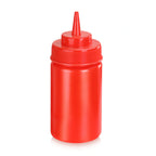 Thumbnail image #1 for Omcan USA 48104 Condiment Squeeze Bottle, Red, 12 oz, Wide Mouth, Single Tip
