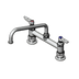 Thumbnail image #1 for T&S Brass Double Pantry Deck-Mount Mixing Faucet with 10-Inch Swing Nozzle