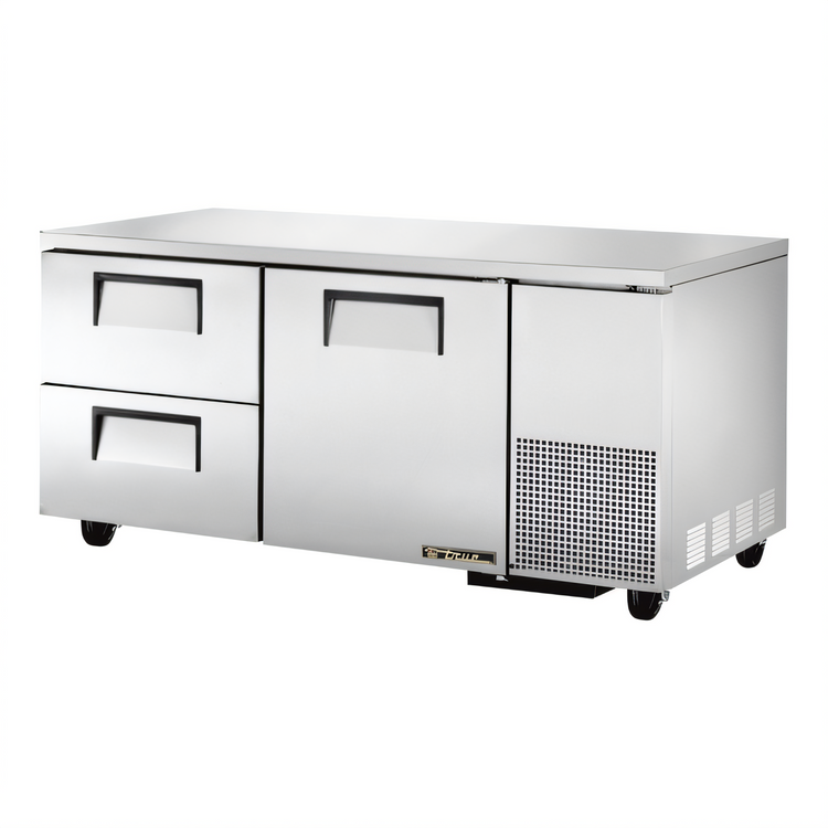 Product image #1 for True TUC-67D-2-HC 67-Inch Deep Undercounter Refrigerator with 1 Door and 2 Drawers