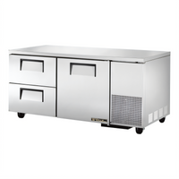 True TUC-67D-2-HC 67-Inch Deep Undercounter Refrigerator with 1 Door and 2 Drawers