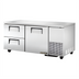 Thumbnail image #1 for True TUC-67D-2-HC 67-Inch Deep Undercounter Refrigerator with 1 Door and 2 Drawers