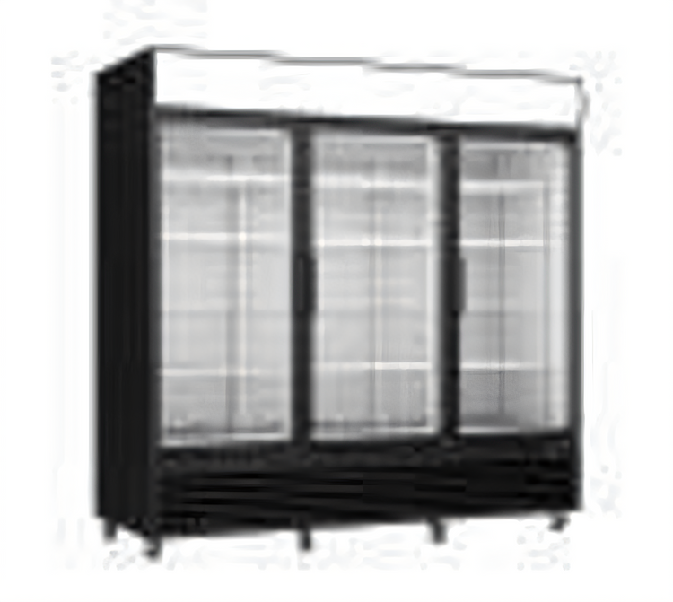 Product image #1 for Excellence Commercial Products TKOF-62 3-Section Glass Door Freezer Merchandiser