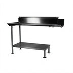 Thumbnail image #1 for John Boos CDT6-LS108SSK Stainless Steel Dishtable Undershelf, 101-5/8"W x 24-1/8"D, 16-Gauge 300 Series, Adjustable Bullet Feet