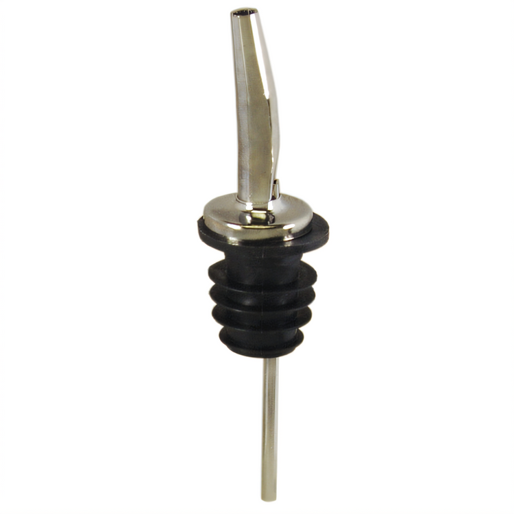 Product image #1 for Spill-Stop Tapered Chrome-Plated Liquor Pourer with Poly-Kork