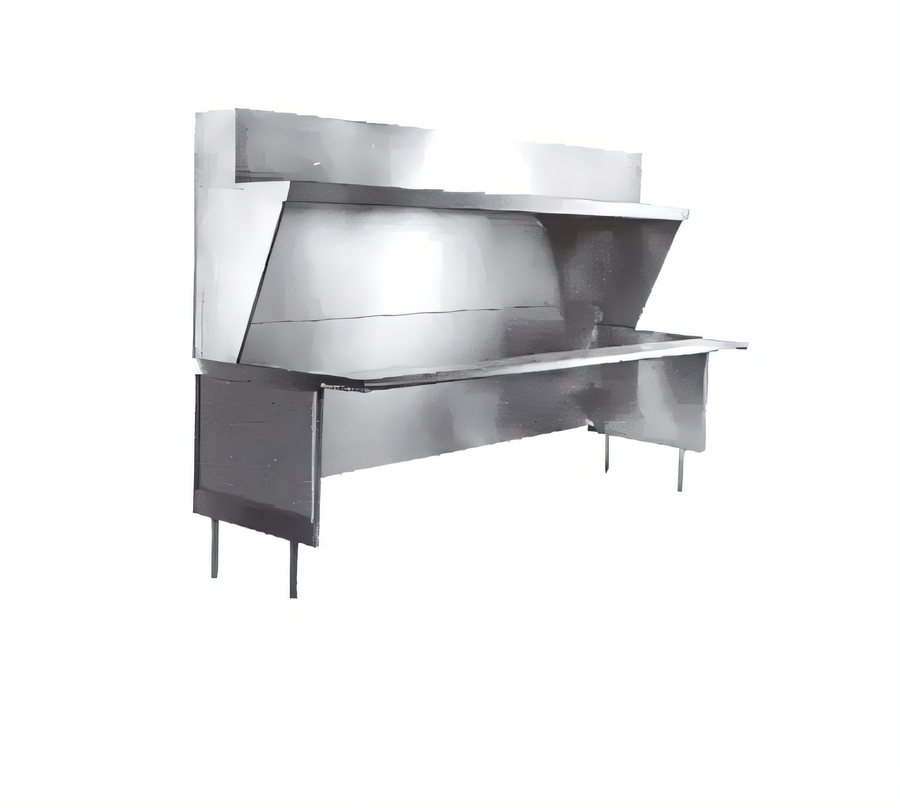 Product image #1 for La Rosa Open Front Modular Equipment Enclosure, 78 x 26.5 x 36 Inches, 304 Stainless Steel