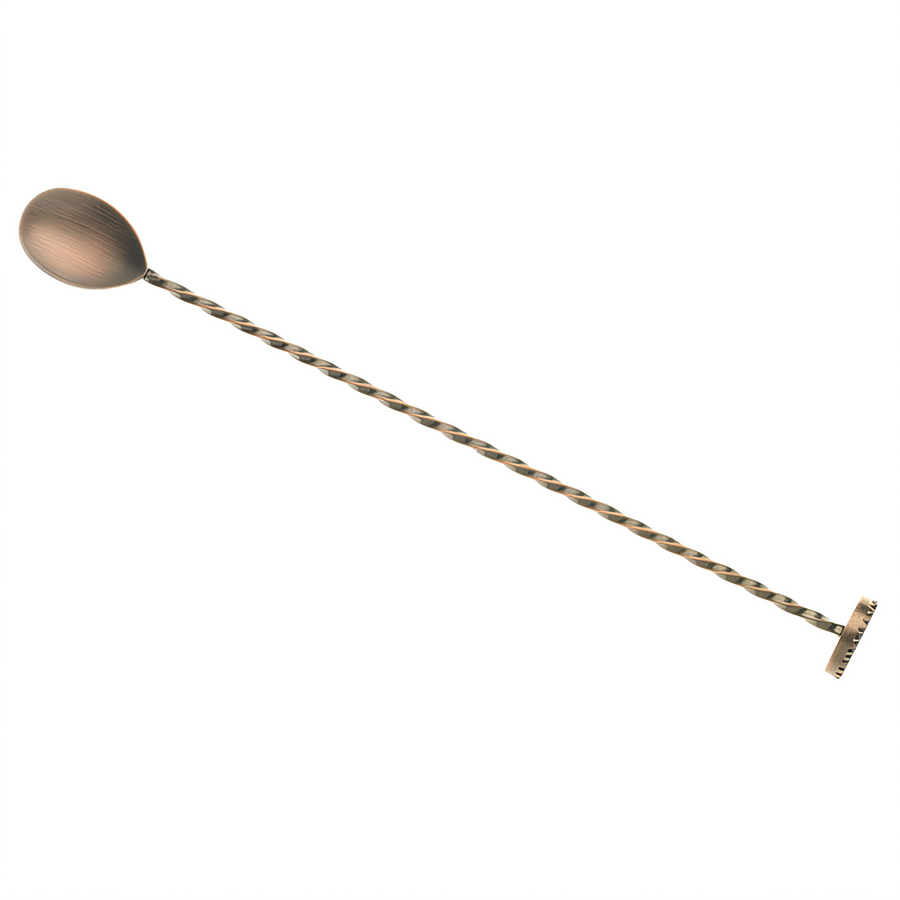 Product image #1 for Barfly Antique Copper-Plated Bar Spoon with Muddler, 11-13/16 Inch