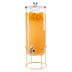 Thumbnail image #1 for Cal-Mil 5 Gallon BPA-Free Round Acrylic Beverage Dispenser with Ice Chamber and Brass Wire Base