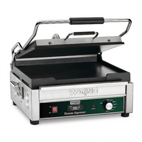Waring Tostato Supremo Large Electric Commercial Panini Press with Timer, 14.5 x 11 Inch Cast-Iron Plates
