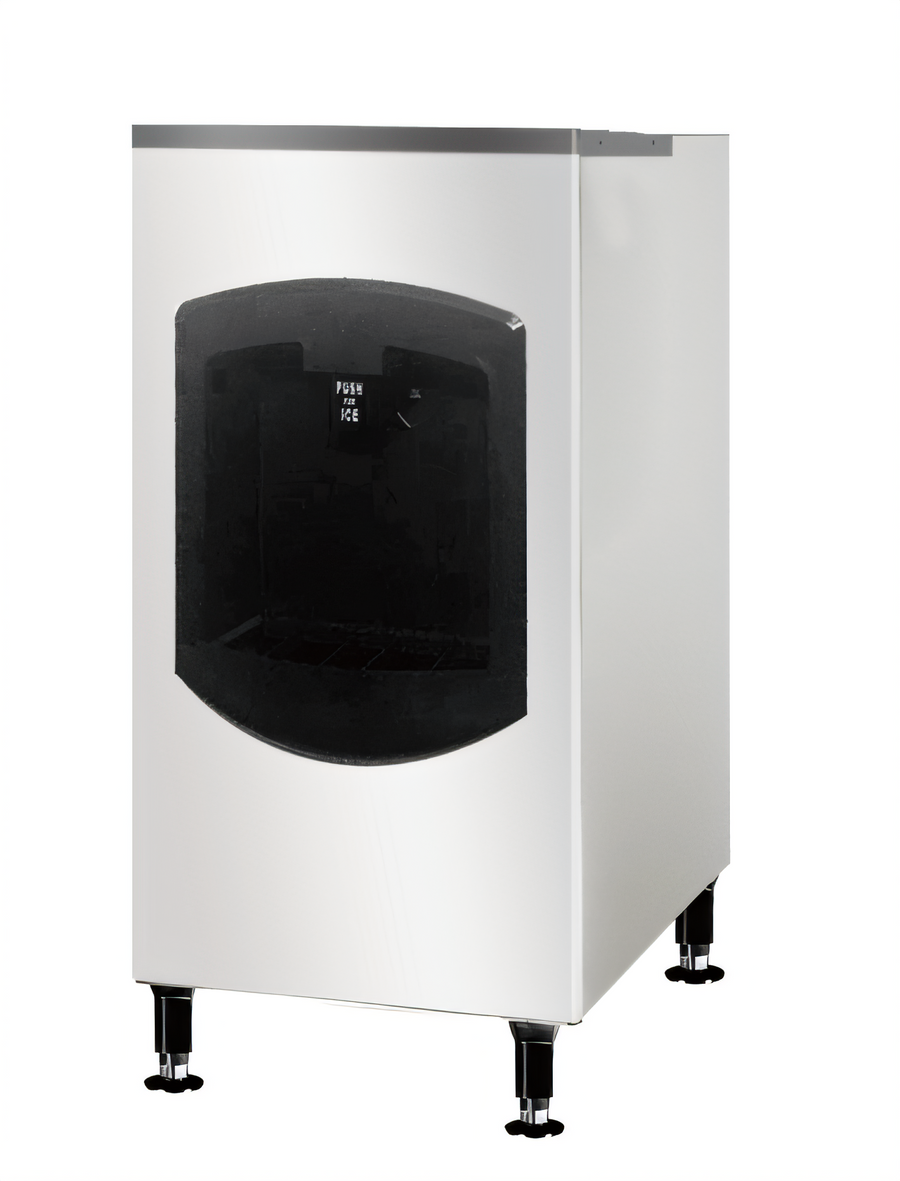 Product image #1 for Resolute Ice Systems IDB130 Countertop No-Touch Ice Dispensing Bin, 130 lb Storage, Stainless Steel