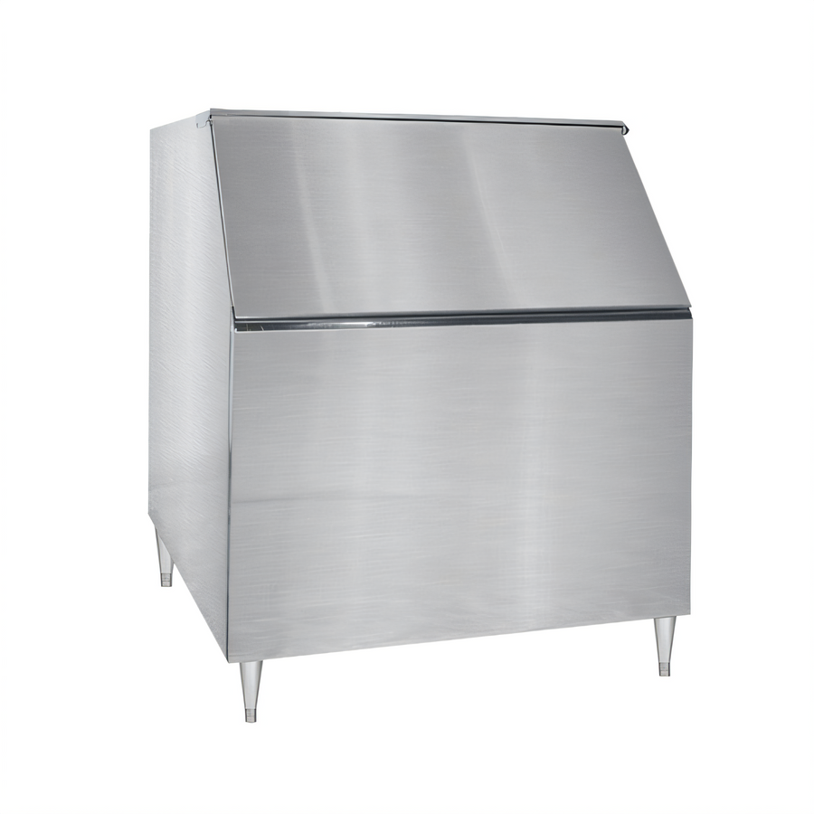 Product image #1 for Maxx Ice MIB400 400 lb Ice Storage Bin for Top-Mounted Ice Makers, Stainless Steel