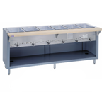 Thumbnail image #1 for Duke Manufacturing Thurmaduke G-4-CBPG 4-Pan Dry Heat Gas Steamtable, 60-Inch, Paint Grip Steel Base with Open Undershelf