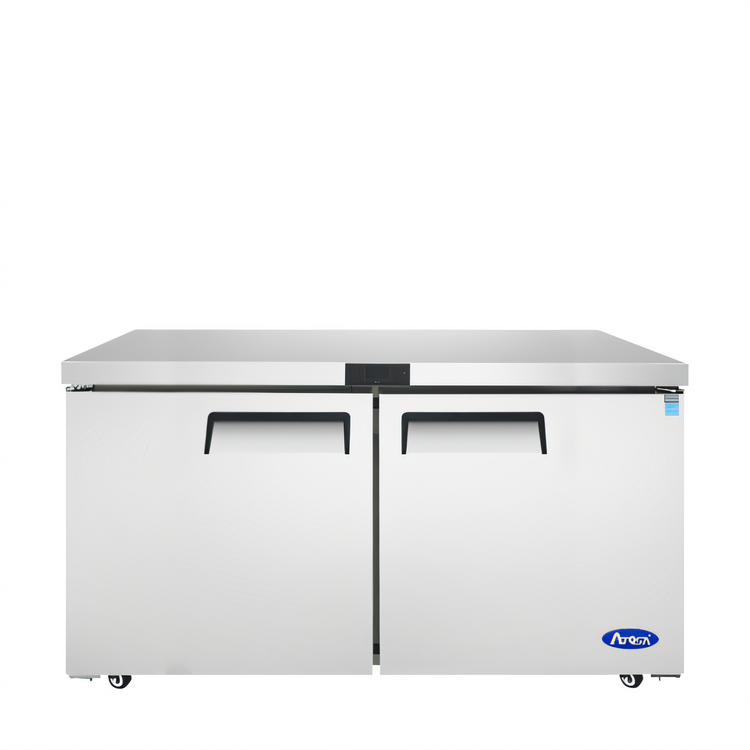 Product image #1 for Atosa 60.2-Inch Wide Two-Section Undercounter Freezer, 17.2 Cu. Ft., Stainless Steel