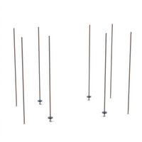 Metro qwikTRAK High Density Track Shelving Stationary End Unit Kit with 74-Inch Posts