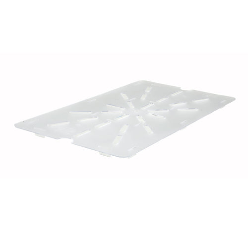 Product image #1 for Winco Poly-Ware Full-Size Clear Polycarbonate Drain Shelf for 12 x 20 Food Pans
