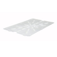 Winco Poly-Ware Full-Size Clear Polycarbonate Drain Shelf for 12 x 20 Food Pans