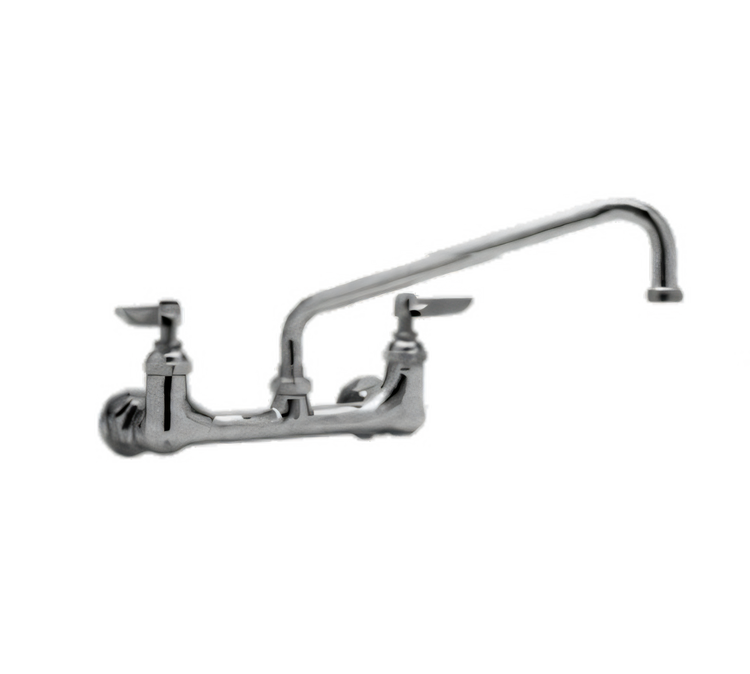 Product image #1 for Eagle Group 14-Inch Standard Splash-Mounted Mixing Faucet with 8-Inch Centers and Swing Nozzle