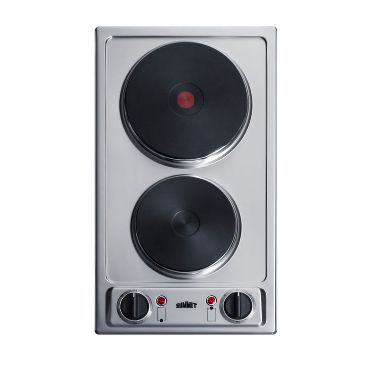 Product image #1 for Summit Commercial 11-1/4-Inch Built-In Two-Burner Electric Cooktop with Sealed Cast Iron Elements