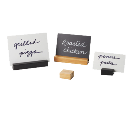 Product image #1 for American Metalcraft Bamboo Black Tabletop Menu Card Holder