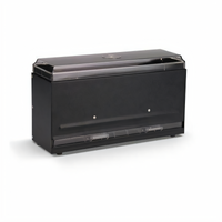 Vollrath Straw Boss® Single-Sided Bulk Countertop Straw Dispenser, 250-Capacity, Black