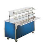 Thumbnail image #1 for Vollrath 9861708 Cafeteria Double-Deck Single-Sided Stainless Steel Tray Slide for 92-Inch Base