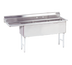 Thumbnail image #1 for Advance Tabco 3-Compartment Fabricated Sink with 18-Inch Left Drainboard and 24 x 24 x 14-Inch Bowls