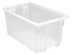 Thumbnail image #1 for Quantum Heavy-Duty Clear Polypropylene Stack and Nest Tote, 23-1/2