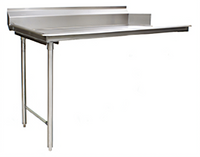 Spec-Master 108 Inch Straight Clean Dishtable with 8 Inch Backsplash, Left-to-Right Operation