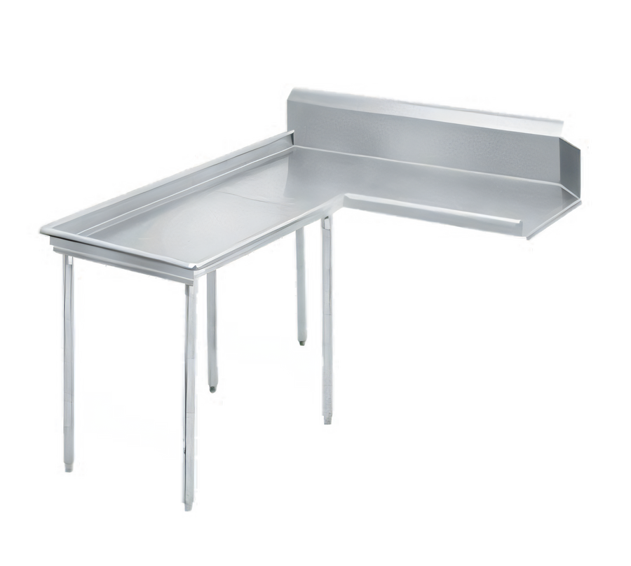 Product image #1 for Advance Tabco Island L-Shaped Clean Dishtable for Left-Side Dish Machine Attachment, 119-Inch, 304 Stainless Steel