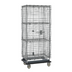 Thumbnail image #1 for Super Erecta Heavy-Duty Mobile Security Cage with 2 Intermediate Shelves, Chrome Plated