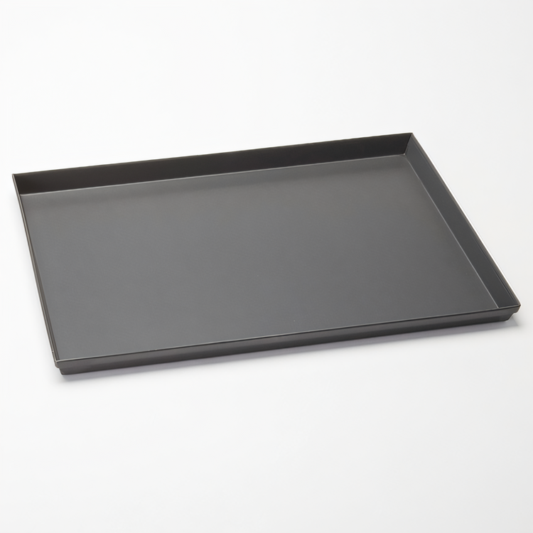 Product image #2 for American Metalcraft Rectangular Sicilian-Style Hard Coat Anodized Aluminum Pizza Pan, 18 x 12 x 1 Inch
