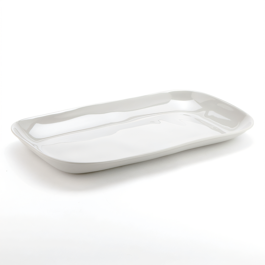 Product image #1 for American Metalcraft Crave Collection 21-Inch Rectangular Melamine Serving Platter, Shadow Gray