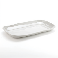 American Metalcraft Crave Collection 21-Inch Rectangular Melamine Serving Platter, Shadow Gray