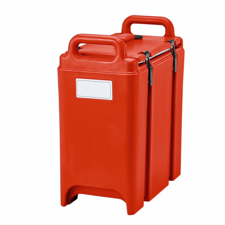 Product image #1 for Cambro Camtainer 3-3/8 Gallon Insulated Soup Carrier, No Spigot, Hot Red