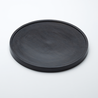 American Metalcraft Upton Collection 12-Inch Round Espresso-Finished Acacia Wood Plate