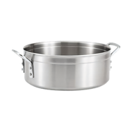 Vollrath Tribute® 15-Quart Braising Pot, 14.75-Inch Diameter, Induction Ready, Stainless Steel